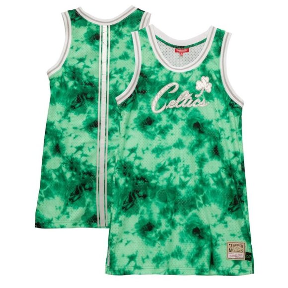 NEW Boston Celtics Mitchell & Ness Women's Hardwood Classics Galaxy Jersey Tank - Picture 1 of 5